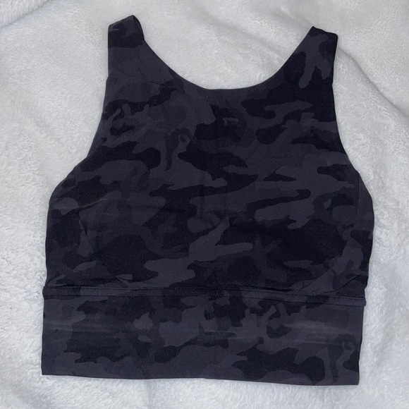 Lululemon sports bra and biker shorts set. Size 0 top, size 2 bottoms. - Picture 2 of 5